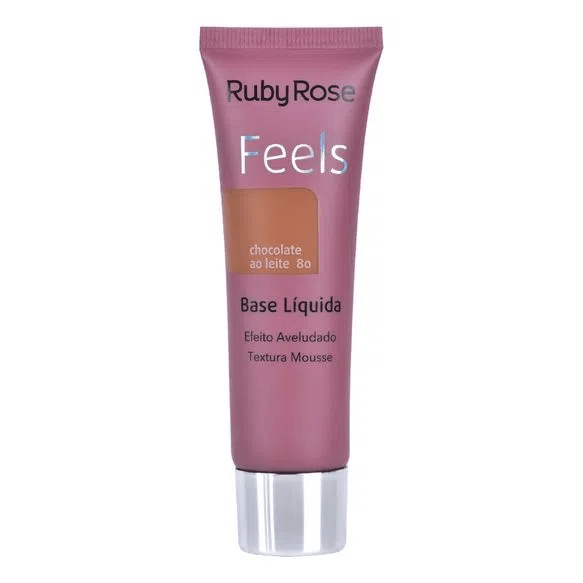 BASE FEELS CHOCOLATE AO LEITE 80 - RUBY ROSE --